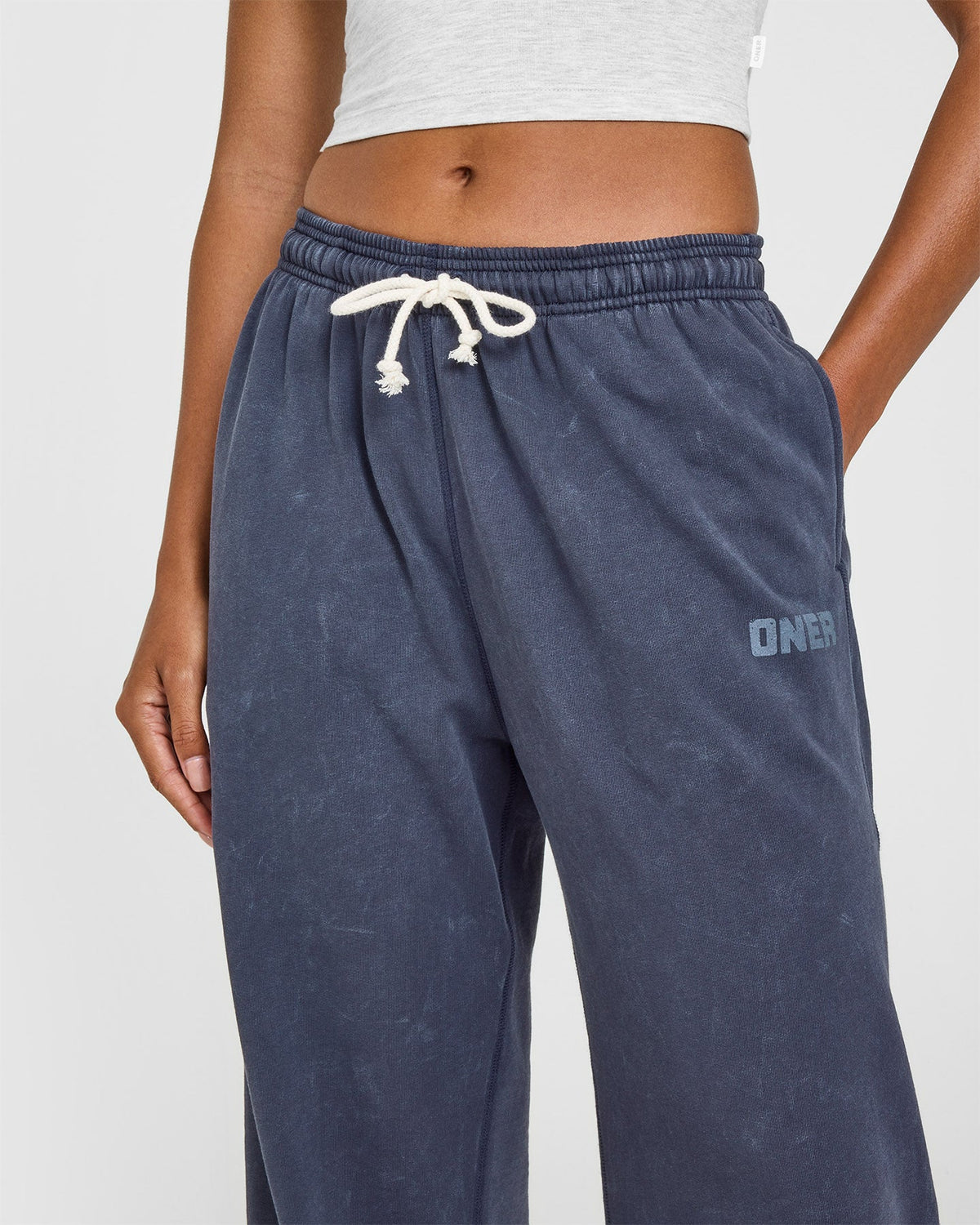 Raw Lounge Wide Leg Sweatpants | Washed True Blue
