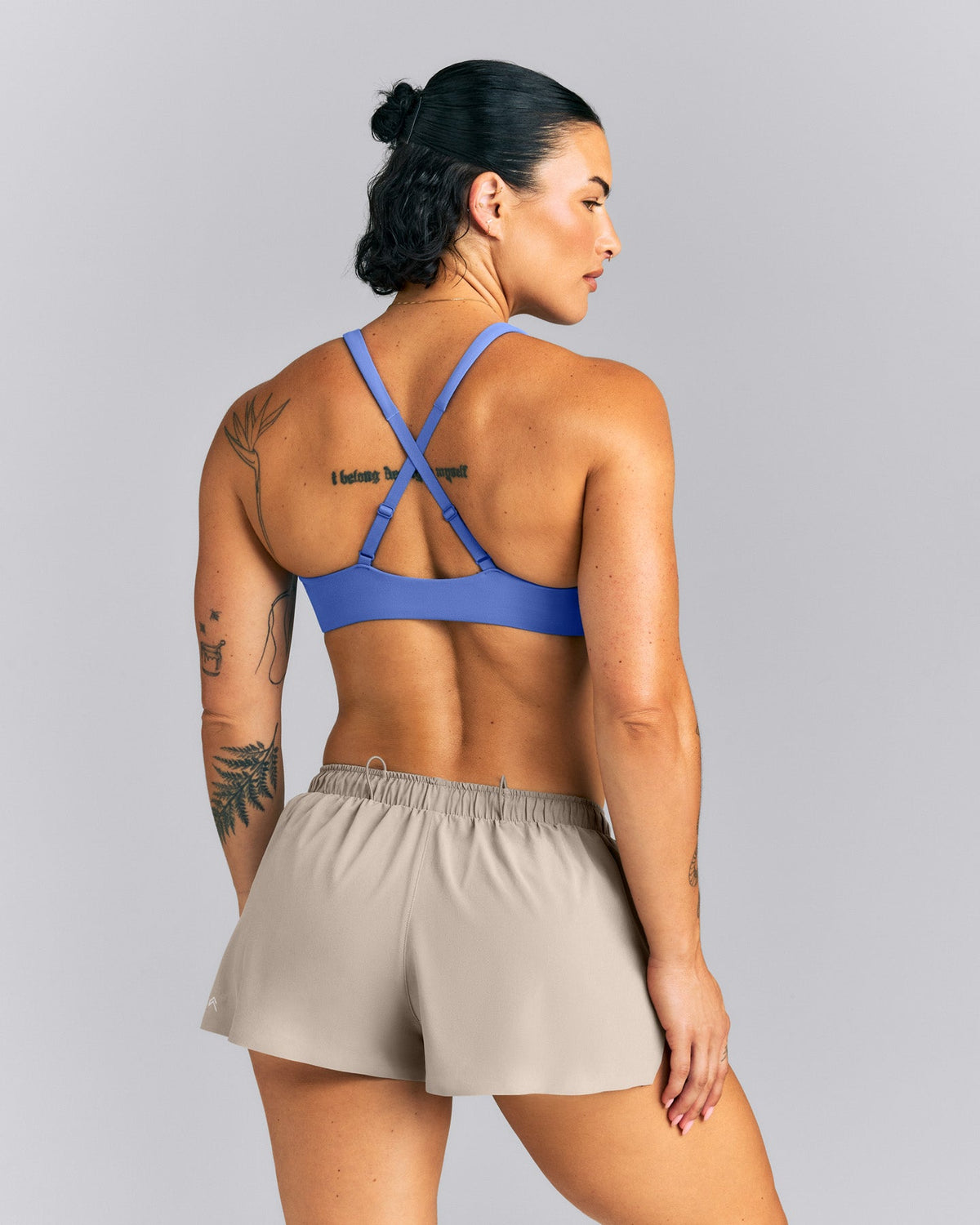 EasyLift™ Cross Back Sports Bra | Glaucous Blue