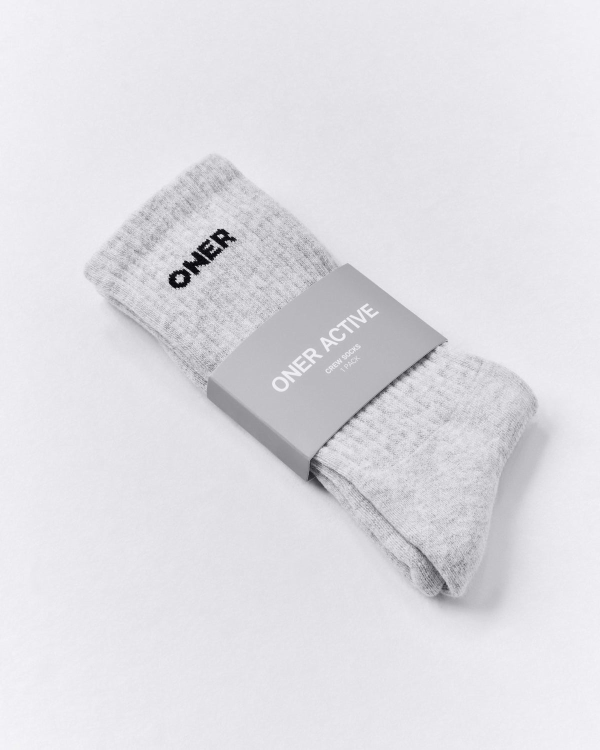Long Crew Socks 1 Pack | Gray Marl