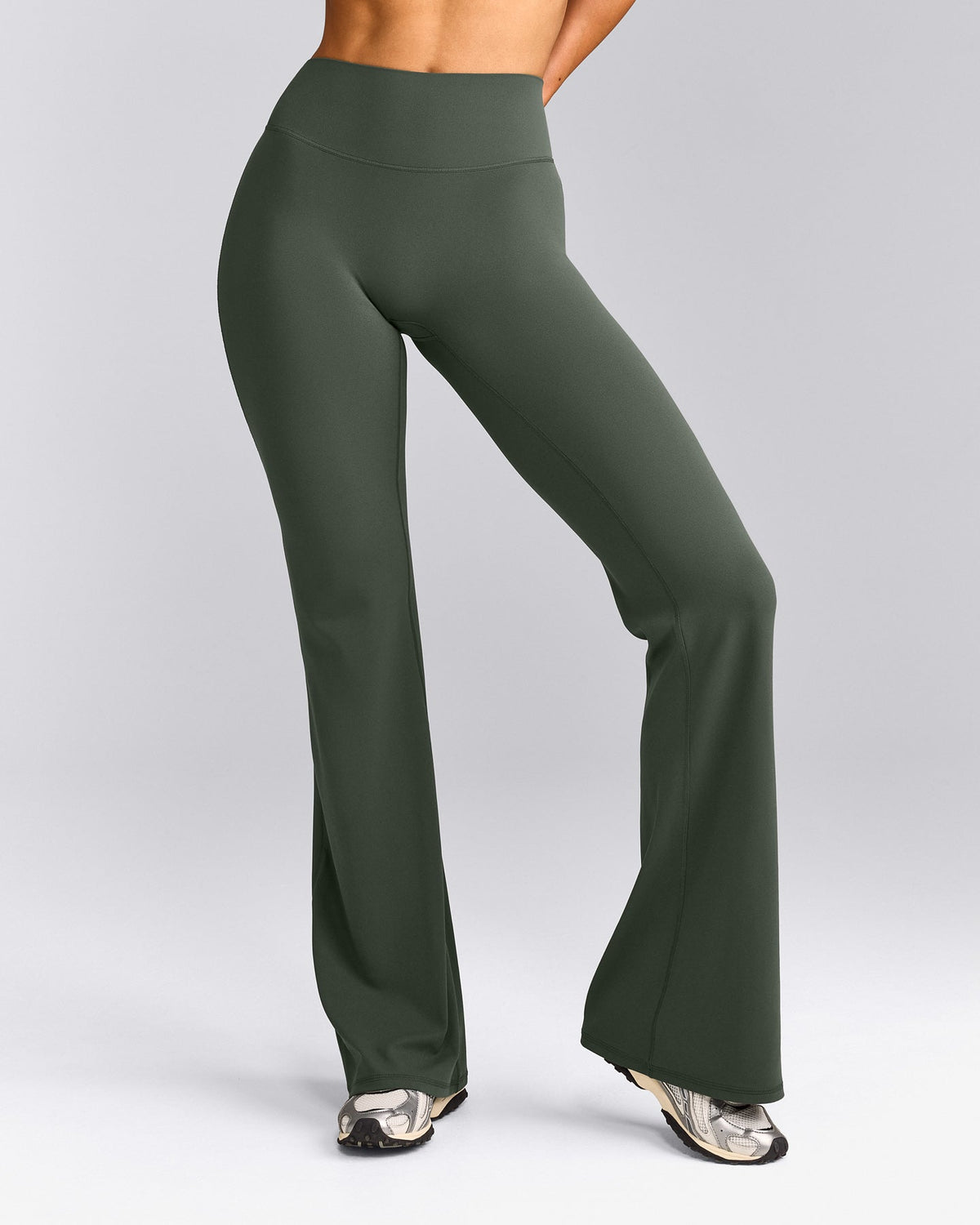 SoftMotion™ Flared Pants | Dark Khaki