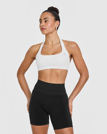 EasyLift™ Halter Bralette | White