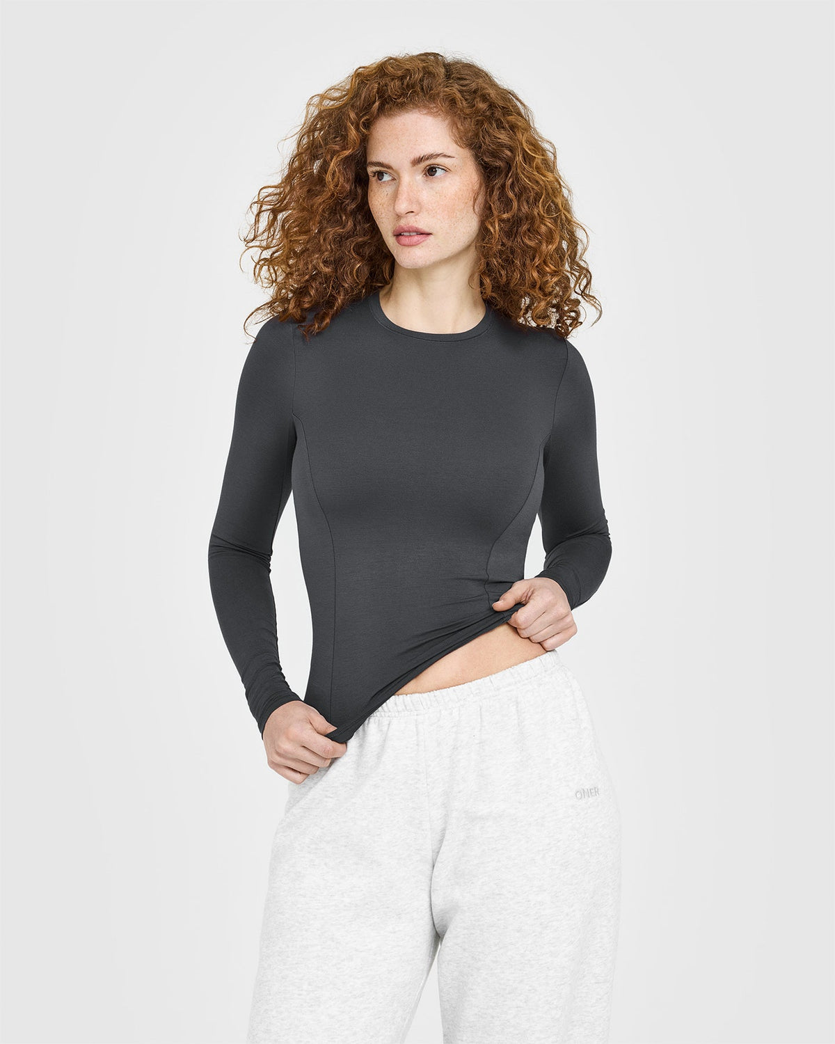 Mellow™ Soft Long Sleeve Top | Coal