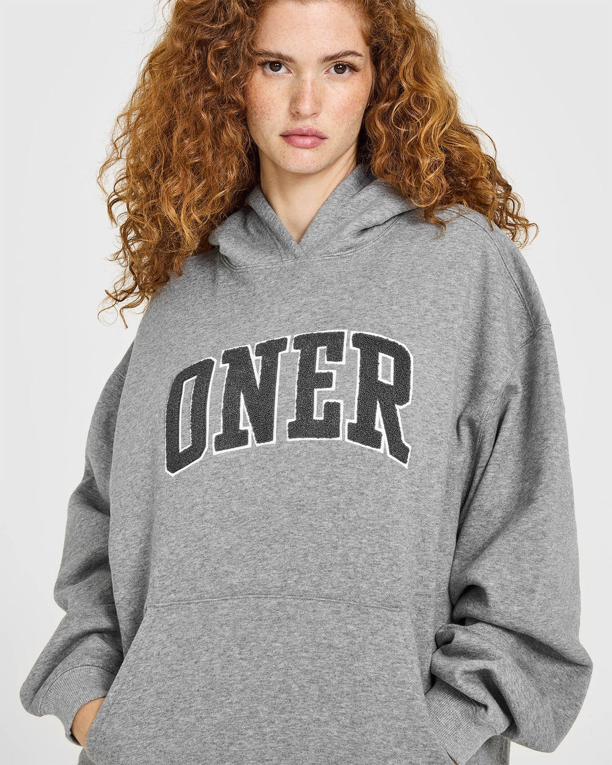 Foundations Oversized Oner 25 Hoodie | Charcoal Marl
