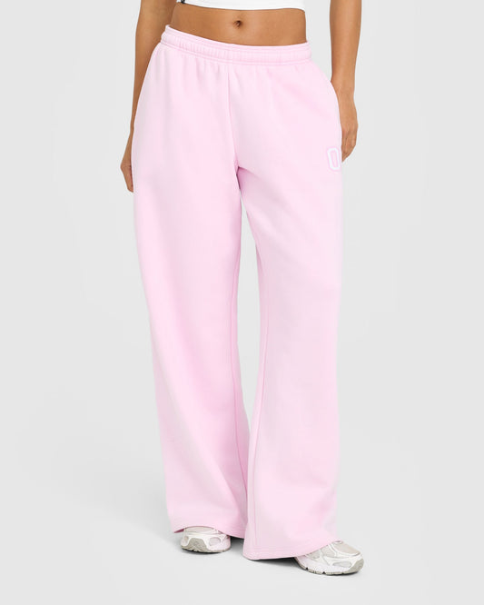 Foundations Oversized Oner Girlfriend Straight Leg Sweatpants | Chalk Pink