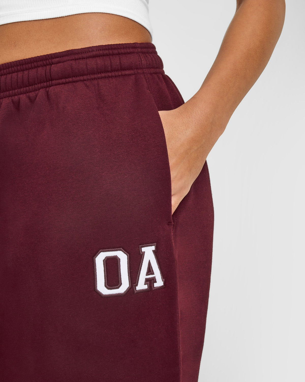 Foundations Oversized Oner Girlfriend Straight Leg Sweatpants | Rosewood