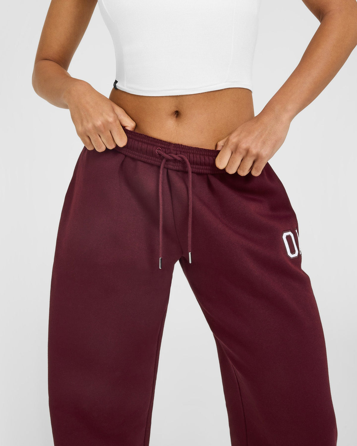 Foundations Oversized Oner Girlfriend Straight Leg Sweatpants | Rosewood