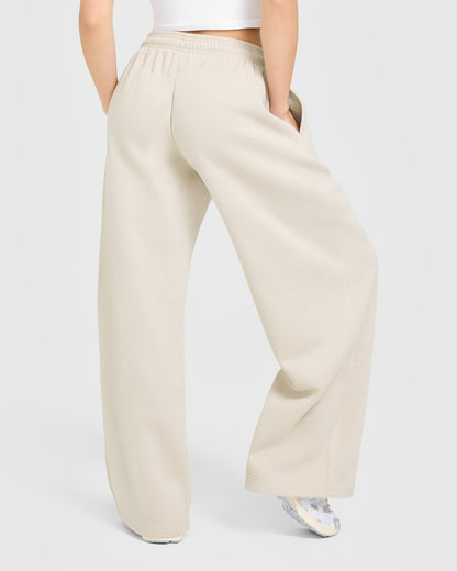 Foundations Oversized Oner Girlfriend Straight Leg Sweatpants | Sand