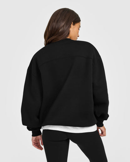 Foundations Oversized Oner Girlfriend Sweatshirt | Black