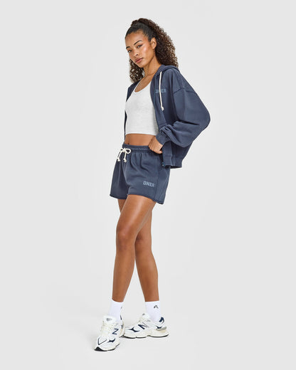 Raw Lounge Oversized Shorts | Washed True Blue