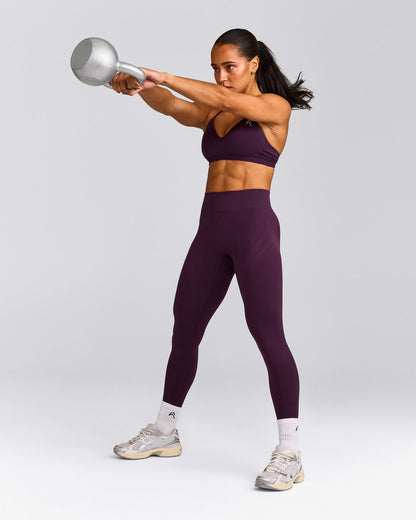 EnhanceLift™ Seamless Strappy Sports Bra | Blackberry Purple