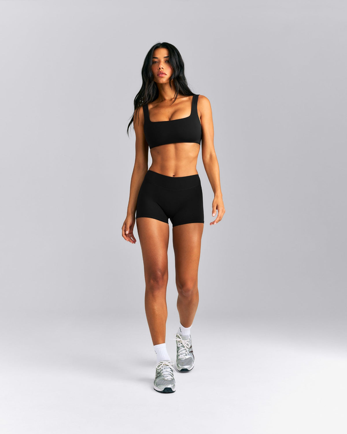 SoftMotion™ Mid Rise Micro Shorts 4" | Black