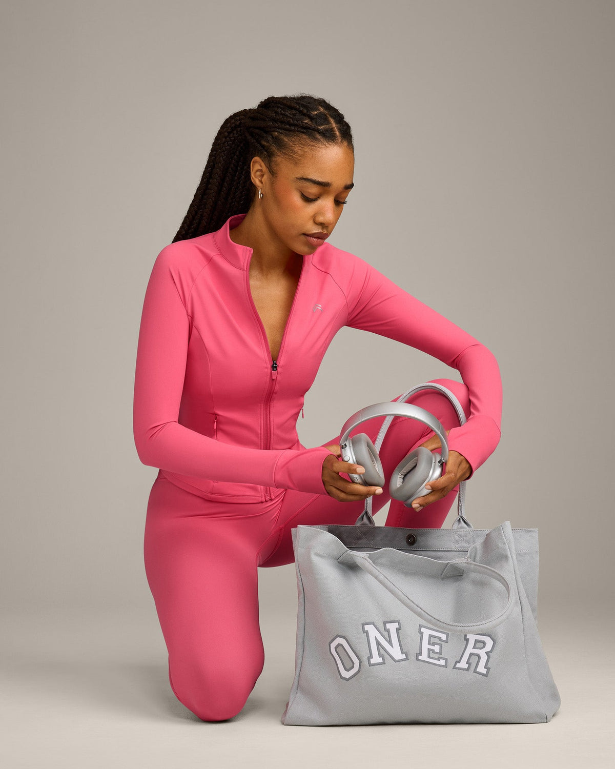 Oner Girlfriend Canvas Tote | Platinum Gray