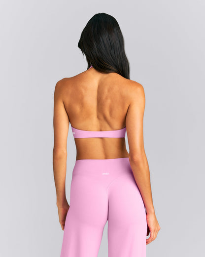 SoftMotion™ Minimal Halter Neck Bralette | Rose Pink