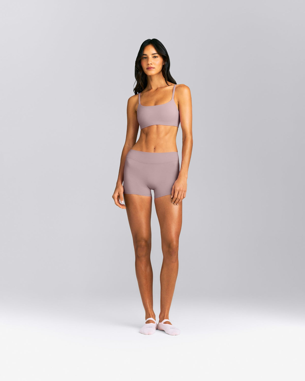 SoftMotion™ Strappy Sports Bra | Dusty Purple