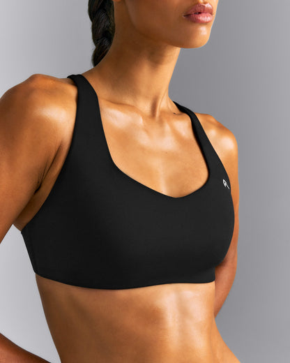EasyLift™ Cross Back Sports Bra | Black