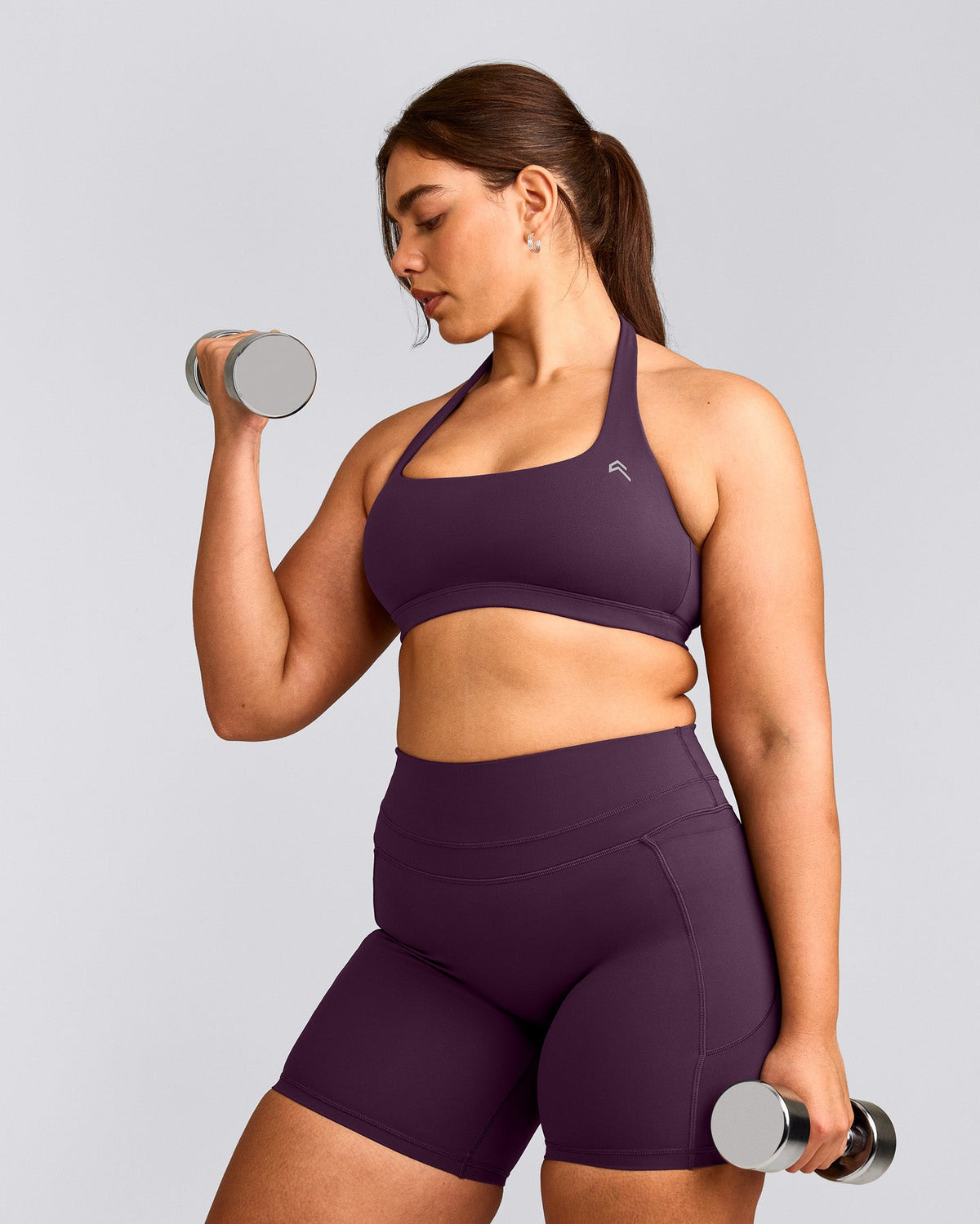 EasyLift™ Halter Bralette | Blackberry Purple