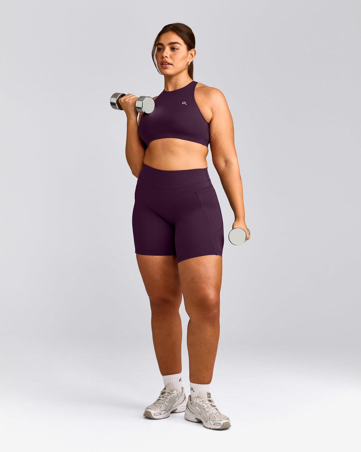 EasyLift™ High Neck Sports Bra | Blackberry Purple
