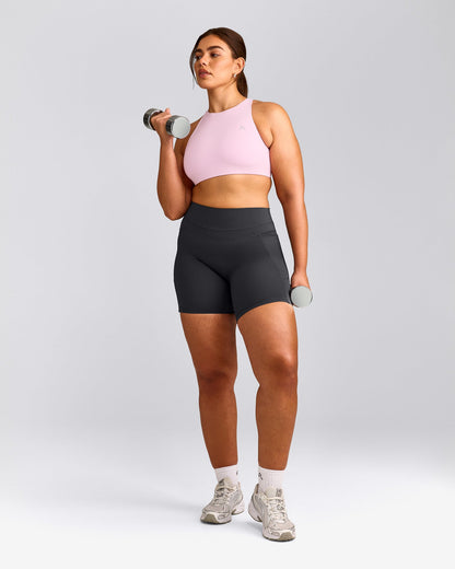 EasyLift™ High Neck Sports Bra | Chalk Pink