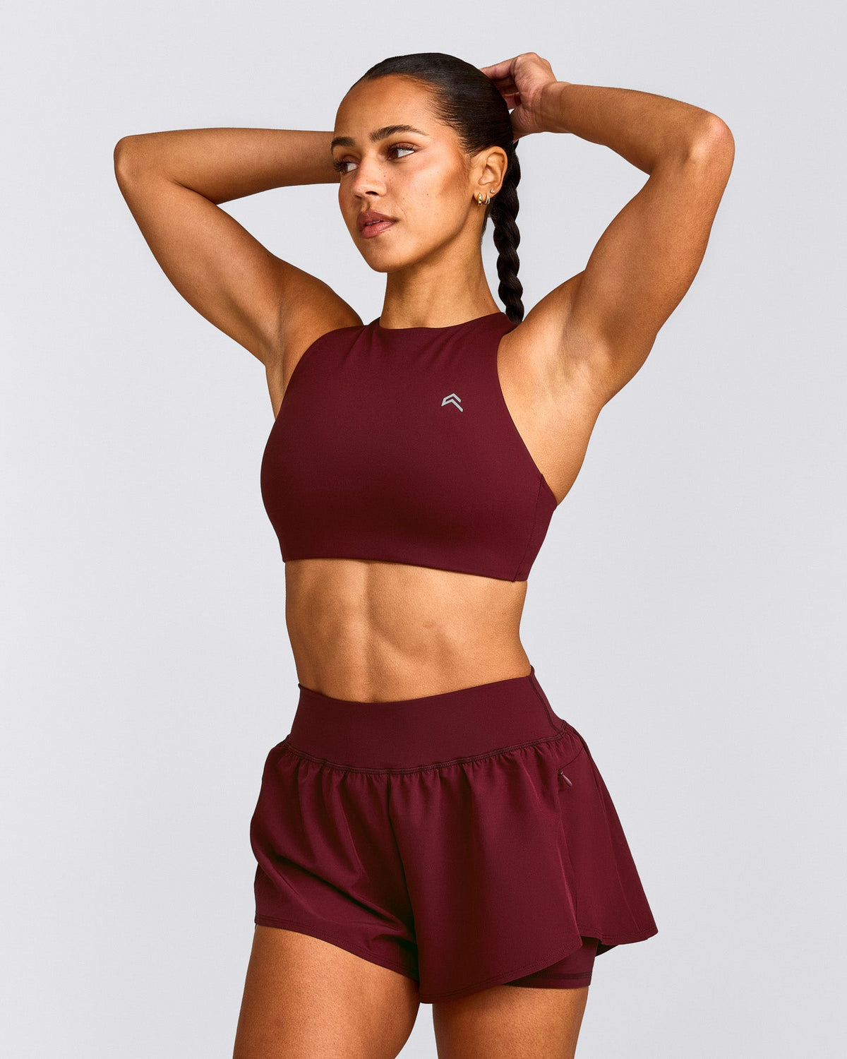 EasyLift™ High Neck Sports Bra | Rosewood