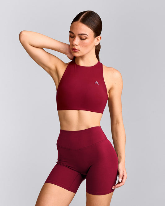 EasyLift™ High Neck Sports Bra | Ruby Red