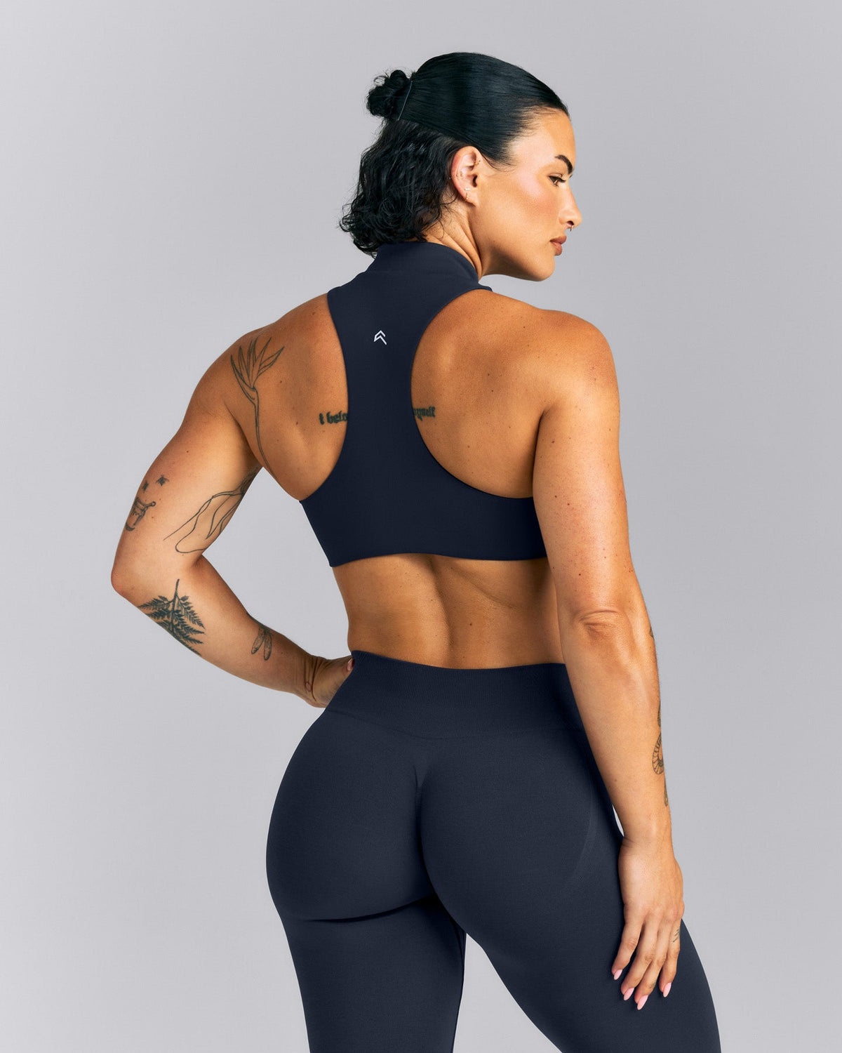 EasyLift™ Zip High Neck Sports Bra | True Blue