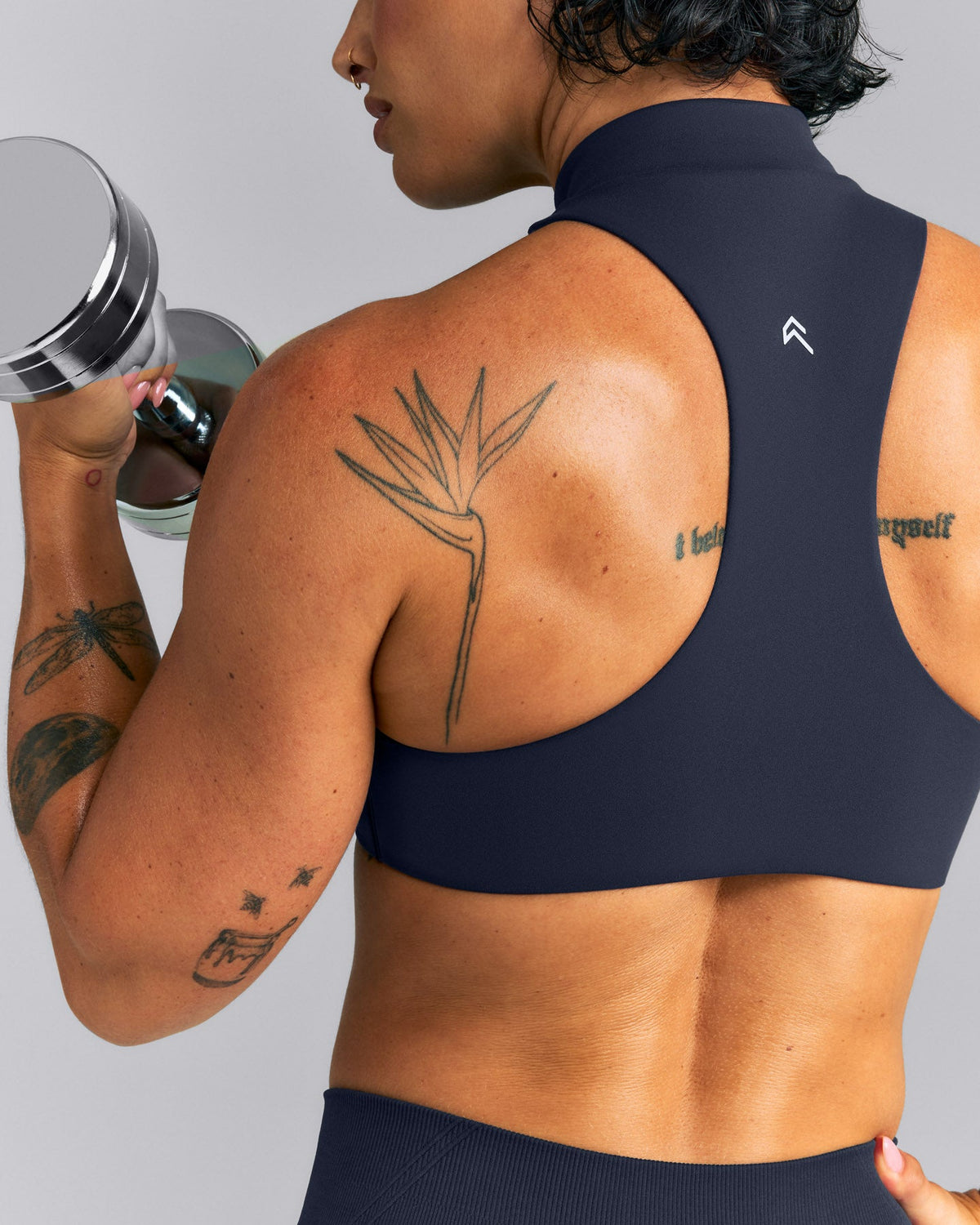 EasyLift™ Zip High Neck Sports Bra | True Blue