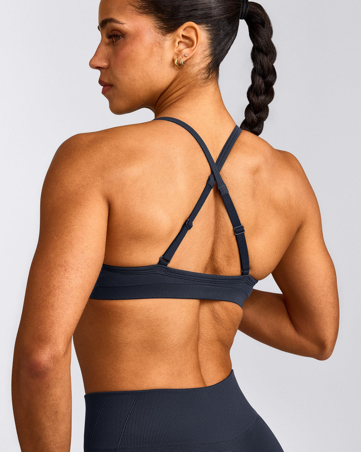 EnhanceLift™ Seamless Strappy Sports Bra | True Blue