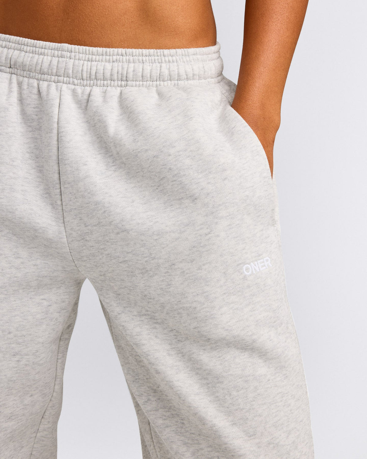 Foundations Cosy Sweatpants | Light Gray Marl