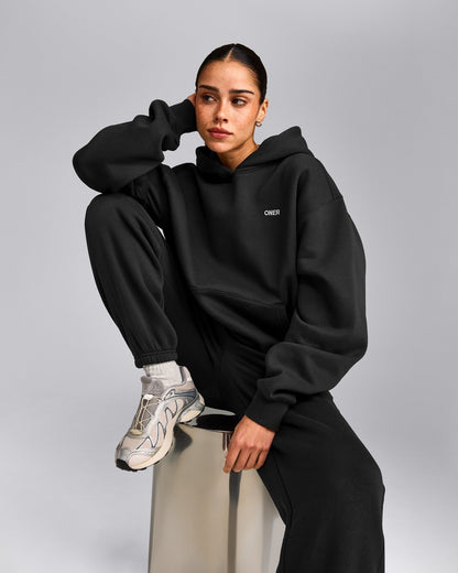 Foundations Cosy Hoodie | Soft Black