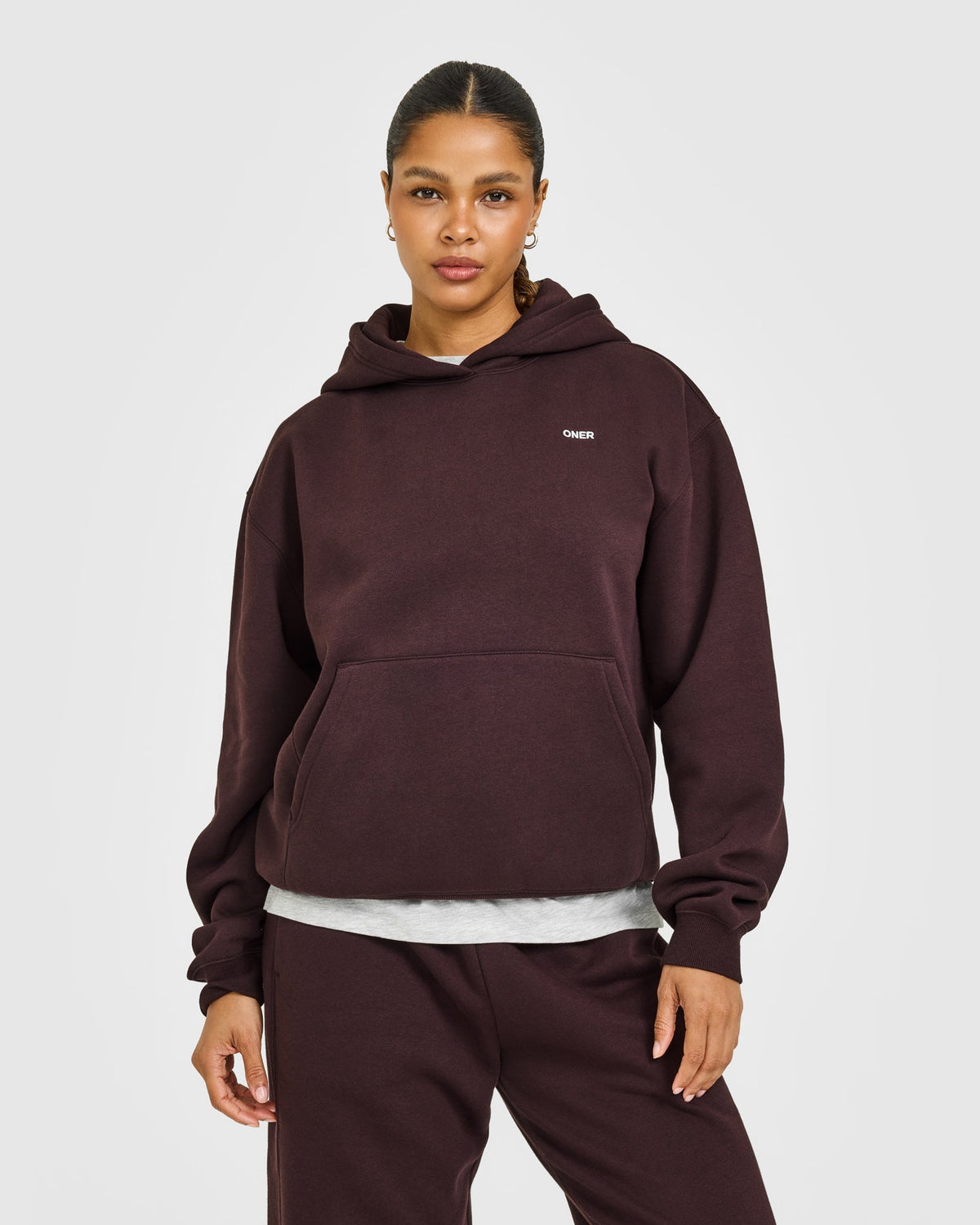 Foundations Hoodie | Plum Brown