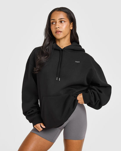 Foundations Oversized Hoodie | Black