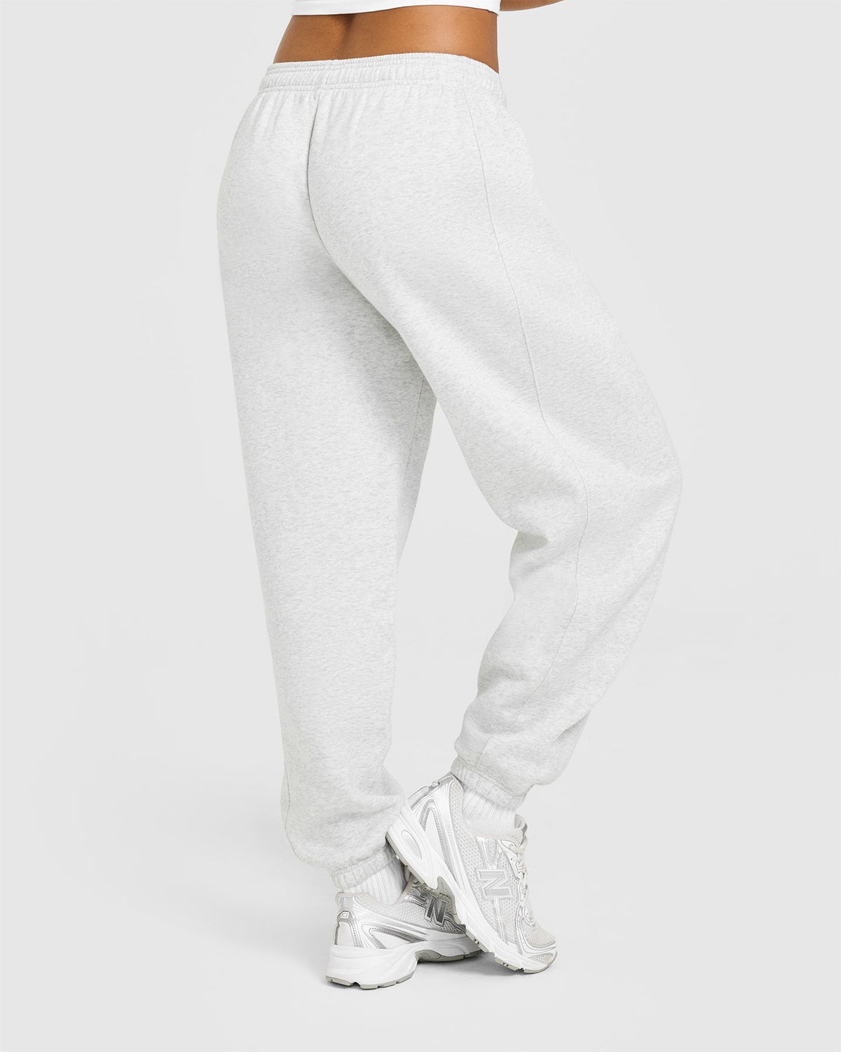 Foundations Oversized Sweatpants | Light Gray Marl