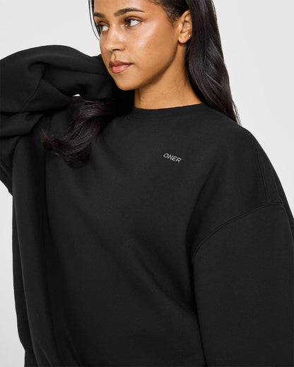 Foundations Oversized Sweatshirt | Black