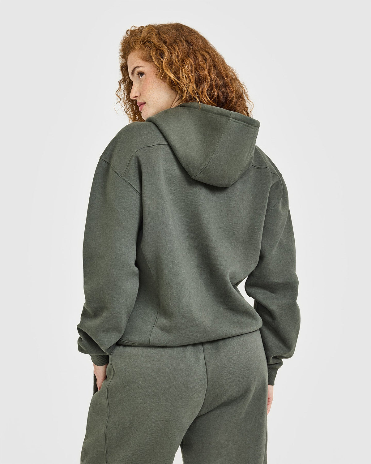 Foundations Zip Up Hoodie | Dark Khaki