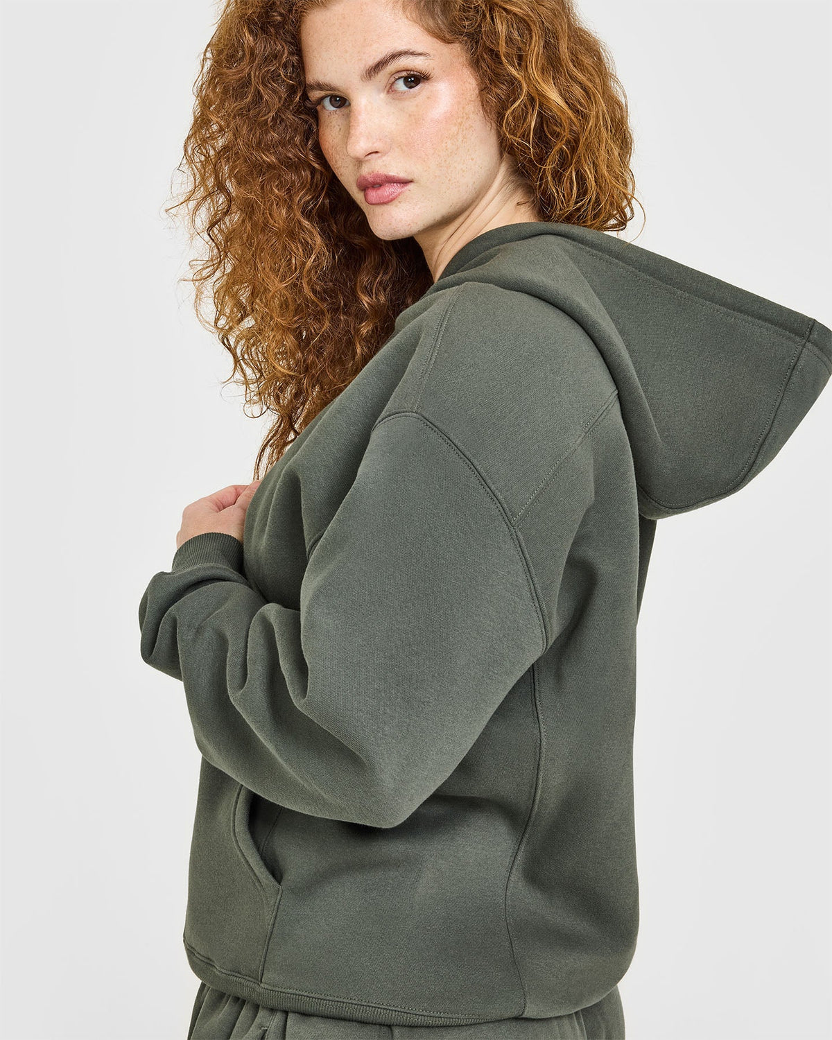 Foundations Zip Up Hoodie | Dark Khaki