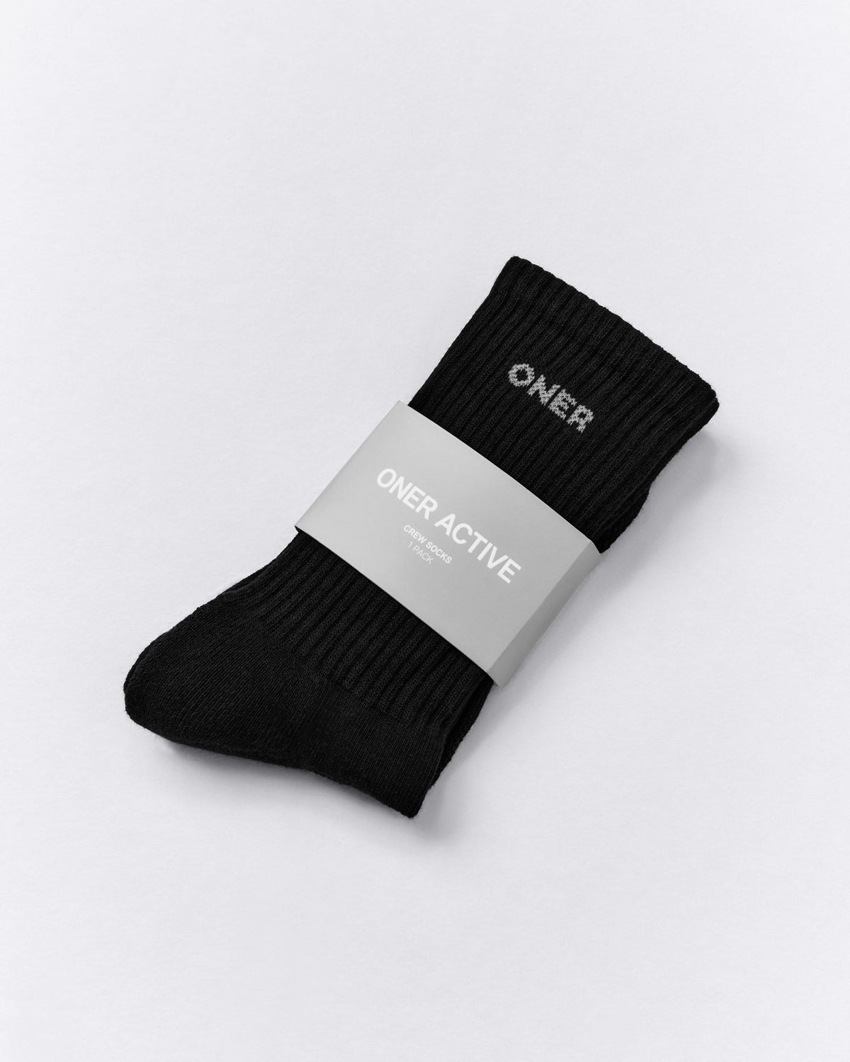Long Crew Socks 1 Pack | Black