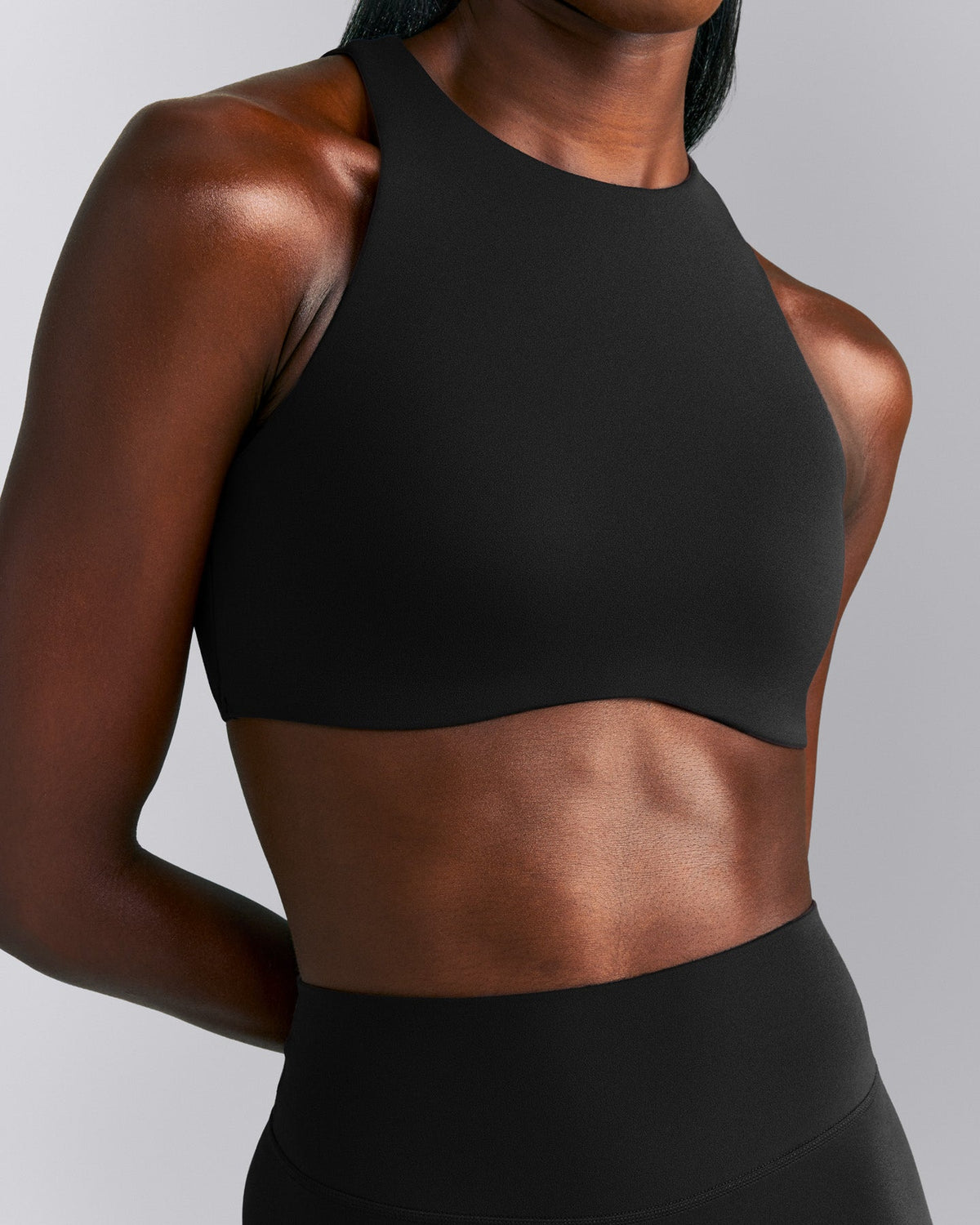 SoftMotion™ High Neck Sports Bra | Black