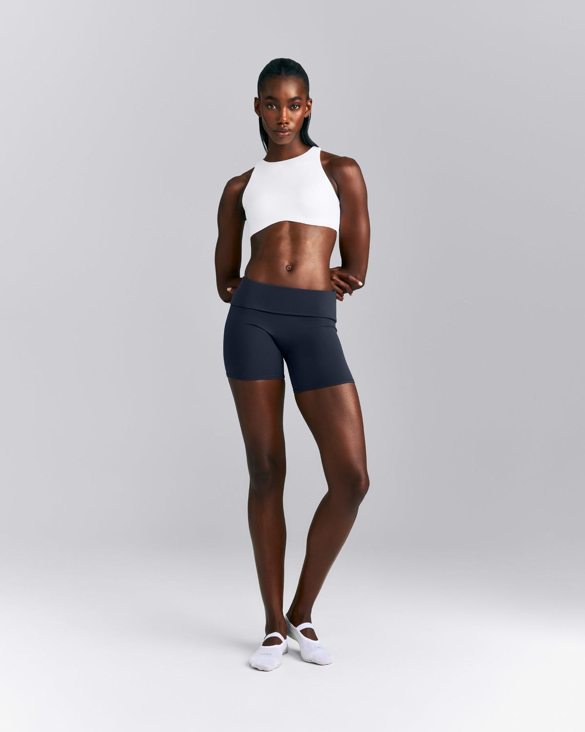 SoftMotion™ High Neck Sports Bra | White