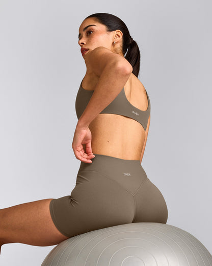 SoftMotion™ Scoop Back Bralette | Moss Brown