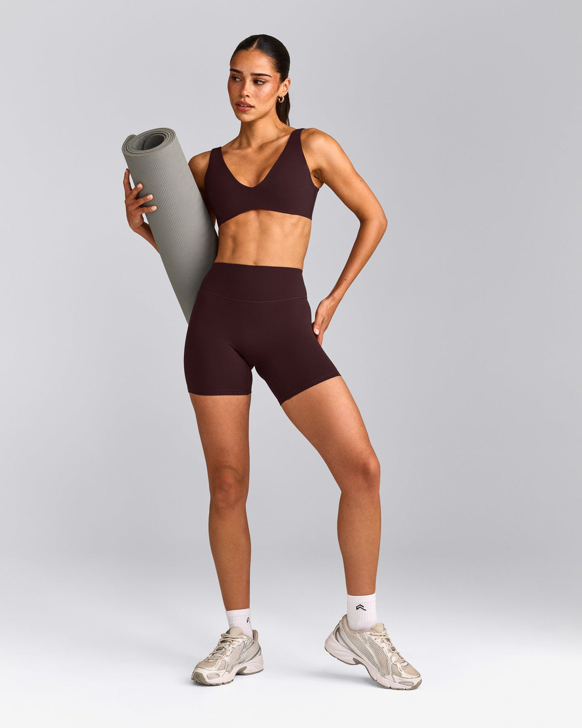 SoftMotion™ Scoop Back Bralette | Plum Brown