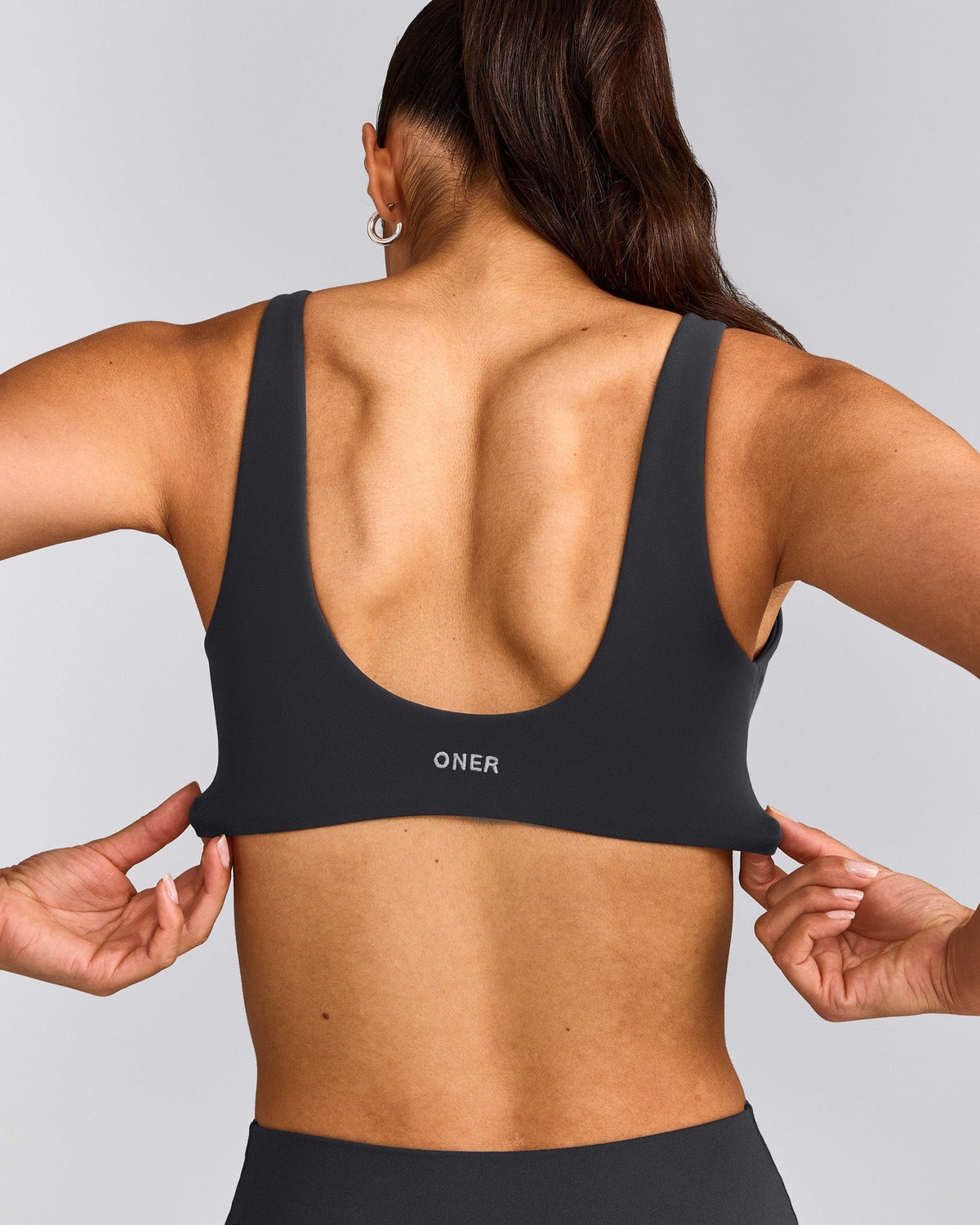 SoftMotion™ Scoop Back Bralette | Coal