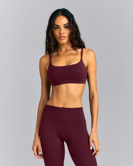 SoftMotion™ Strappy Sports Bra | Cherry Lacquer Purple