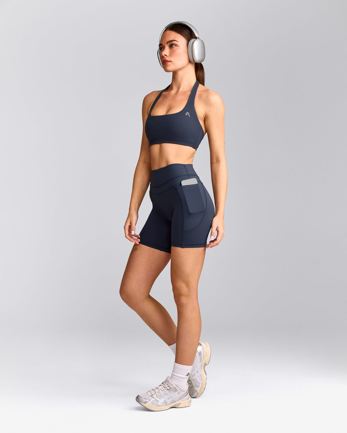 UnifiedMove™ High Waisted Pocket Shorts 6" | True Blue