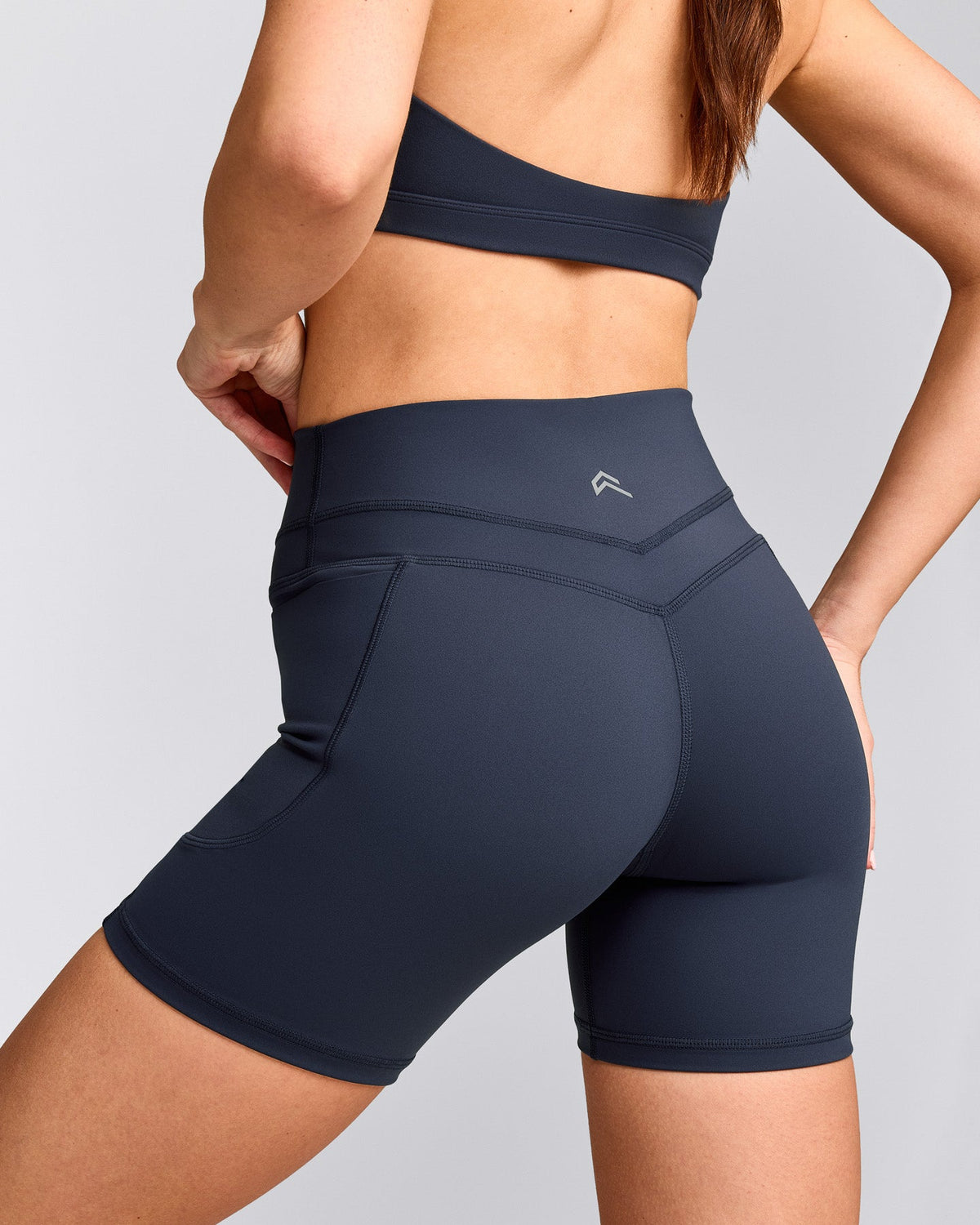 UnifiedMove™ High Waisted Pocket Shorts 6" | True Blue