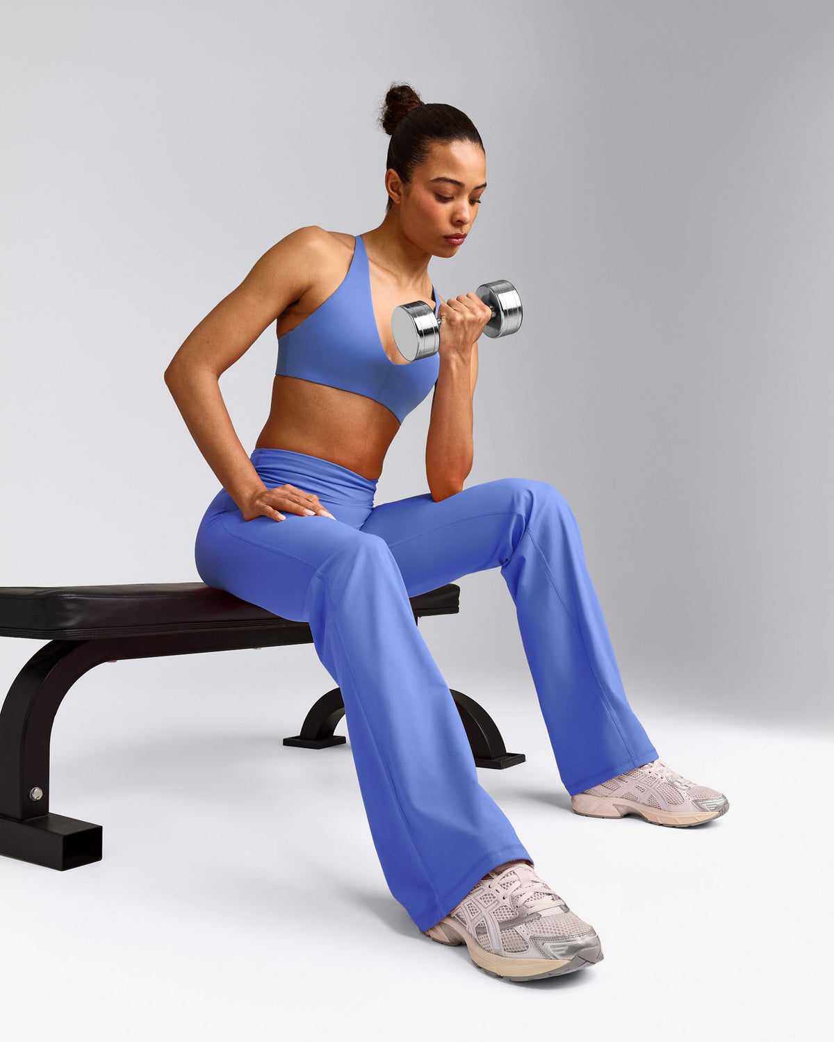 UnifiedMove™ Wrap Flared Pants | Glaucous Blue