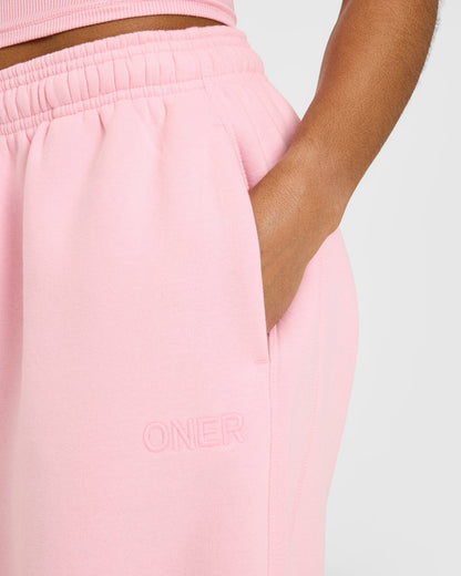 Foundations Oversized Cuffed Sweatpants | Petal Pink