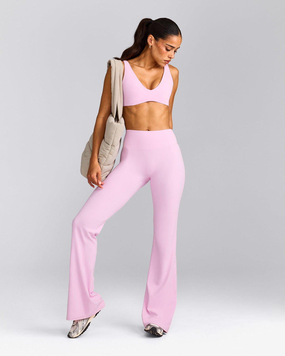 SoftMotion™ Flared Pants | Chalk Pink