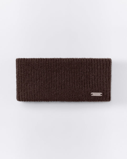 Wool Rib Knit Headband | 70% Cocoa