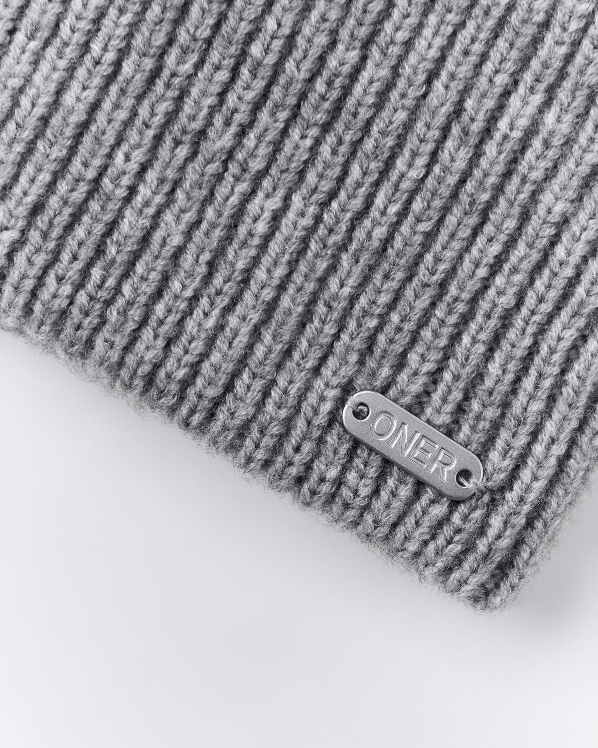Wool Rib Knit Headband | Gray Marl