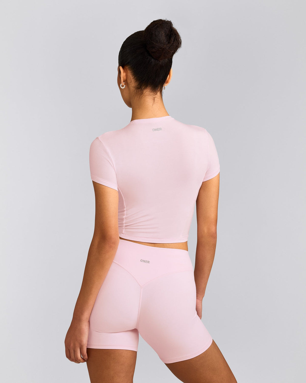 Mellow™ Motion Crew Neck Mid Top | Soft Girl Pink